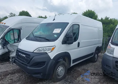 2024 Ram Promaster 2500 Tradesman High Roof 136 Wb W/Pass Seat from USA, damaged, VIN 3C6LRVCG5RE129226